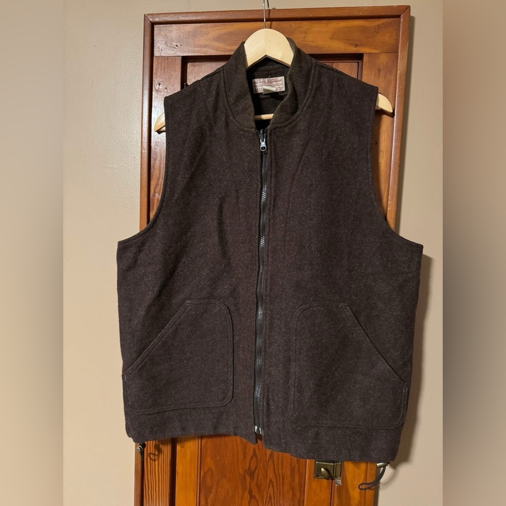 Filson 2005 121 Brown Liner Vest EUC Size L